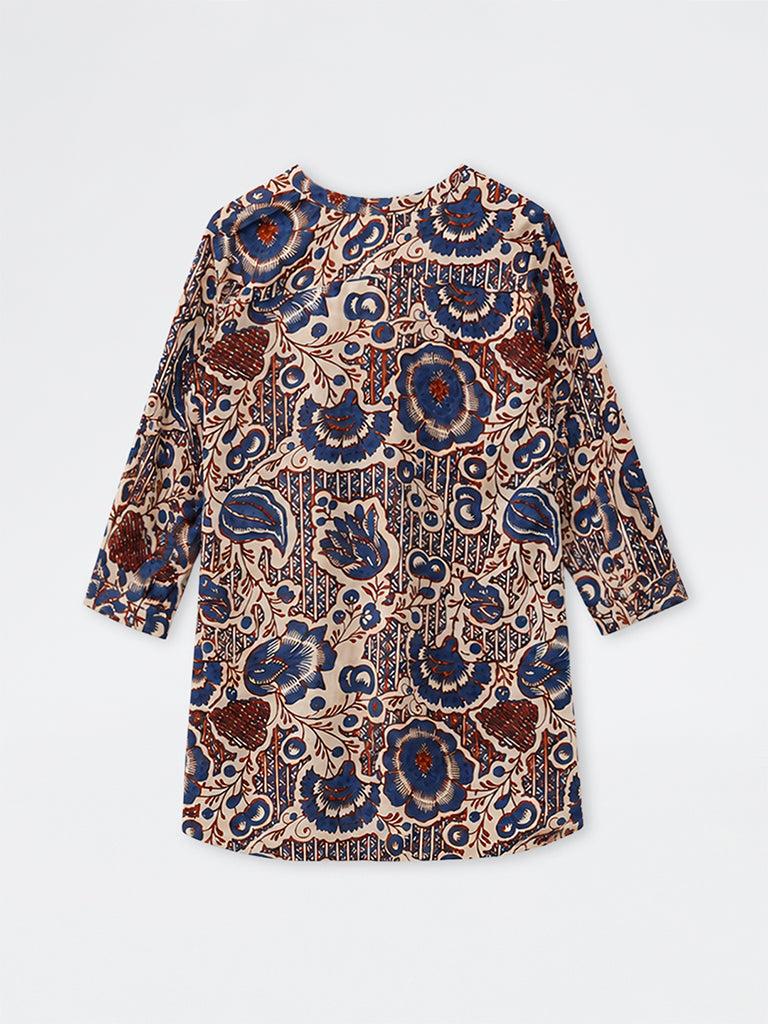 Diza Multicolour Floral Printed Tunic