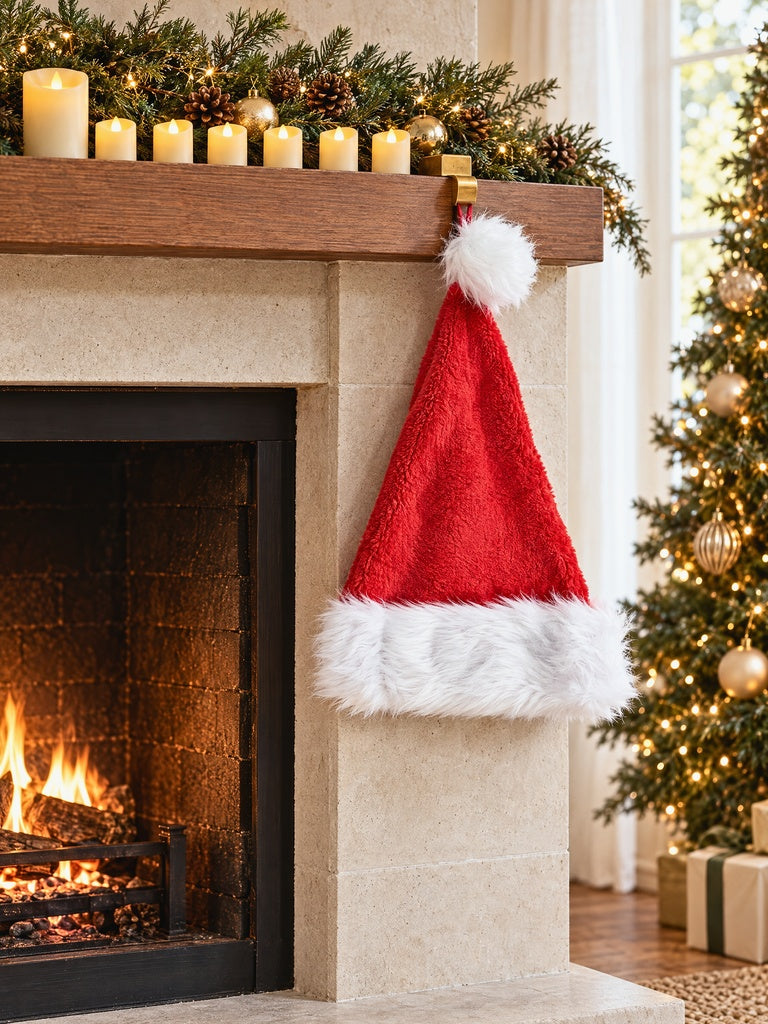 Westside Home Red Xmas Santa Hat