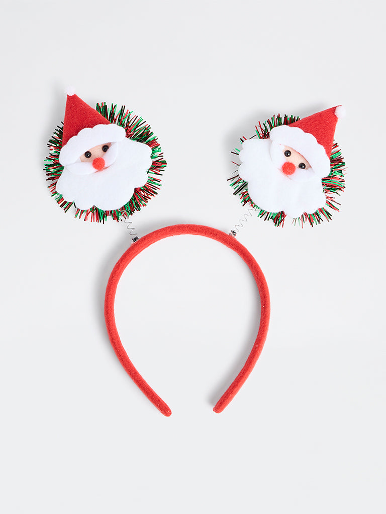 Westside Home Red Xmas Pom-Pom Headband