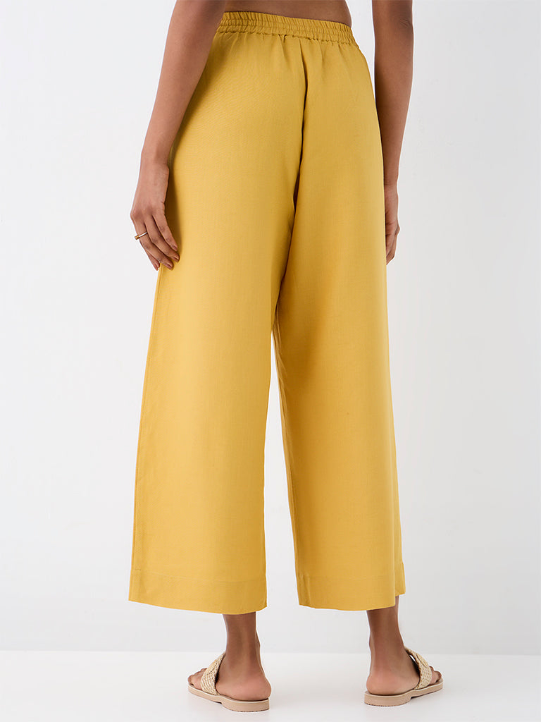 Zuba Mustard Solid Pants