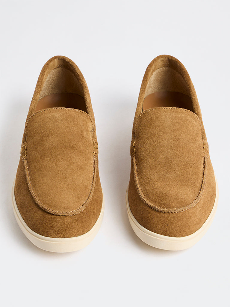 SOLEPLAY Tan Suede Loafers
