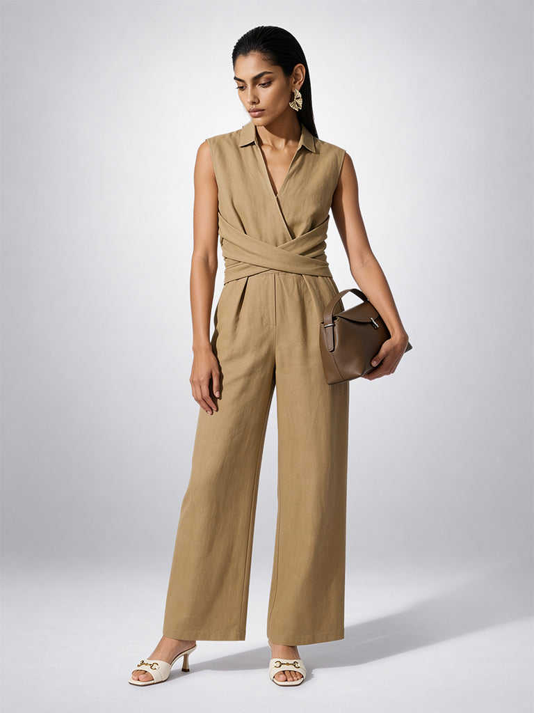 Utility Wrap front Jumpsuit