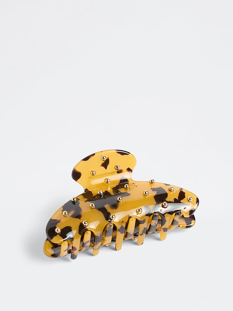 Westside Accessories Amber Stud Detailed Buckle Hair Clip