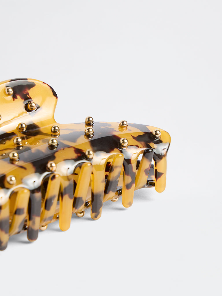 Westside Accessories Amber Stud Detailed Buckle Hair Clip