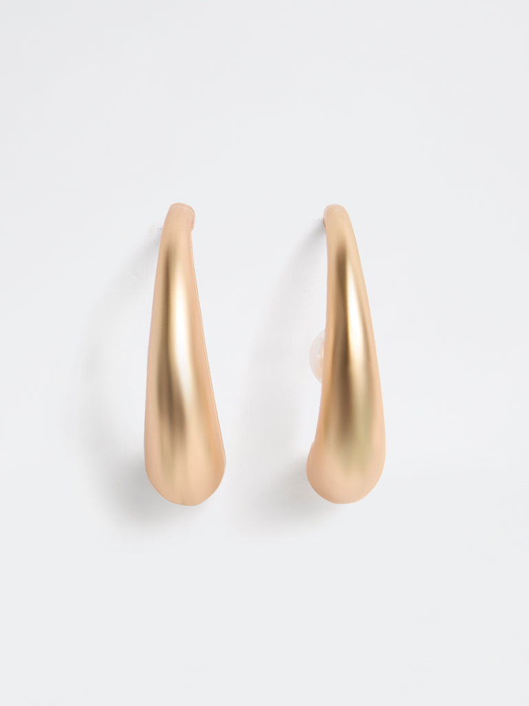 Westside Accessories Gold Statement Hoop Earrings
