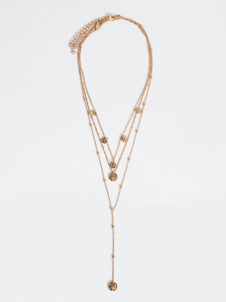 Westside Accessories Gold 3-Layered Dainty Necklace