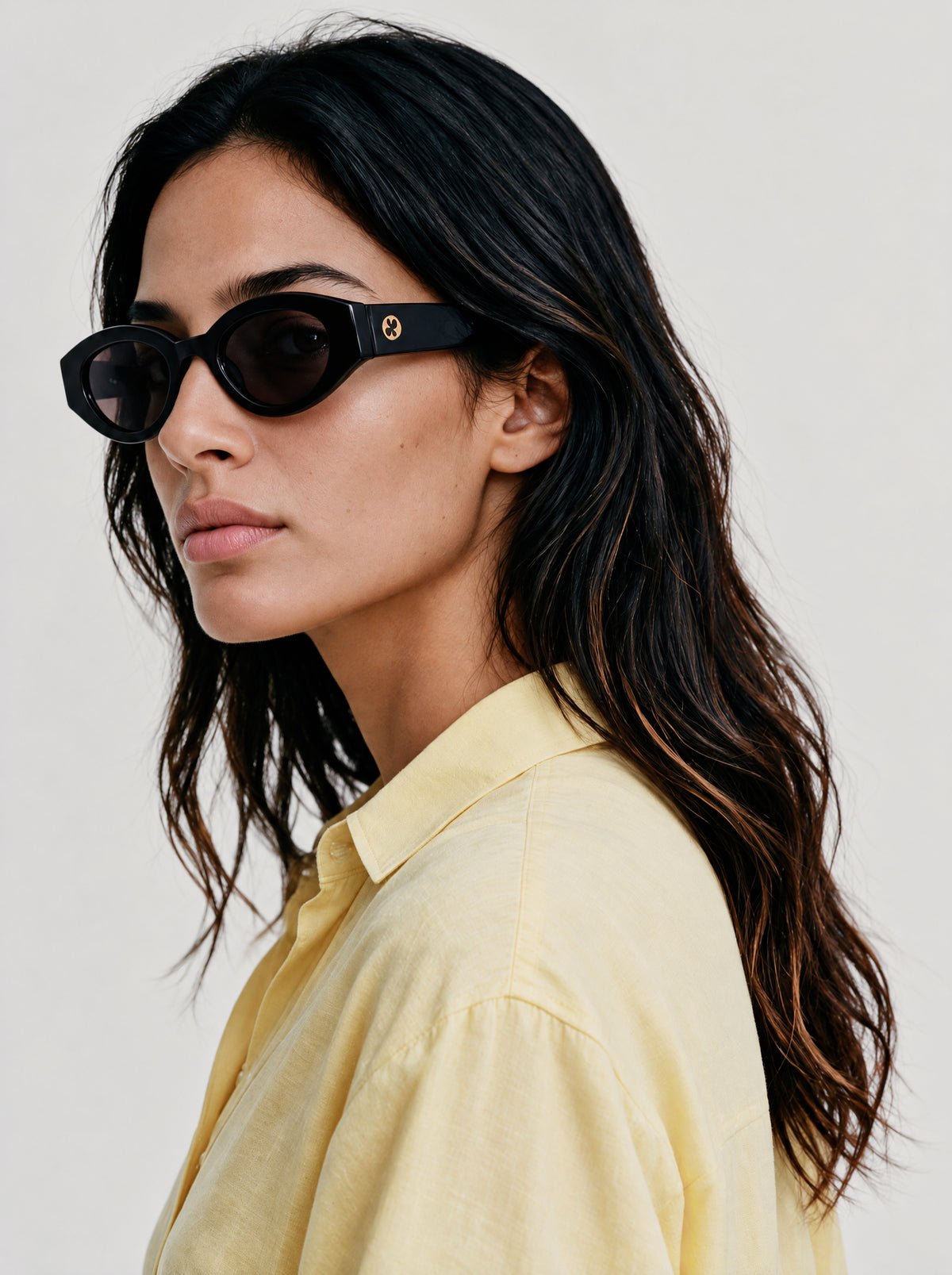 Pome Luxe Contemporary Cat-Eye Sunglasses