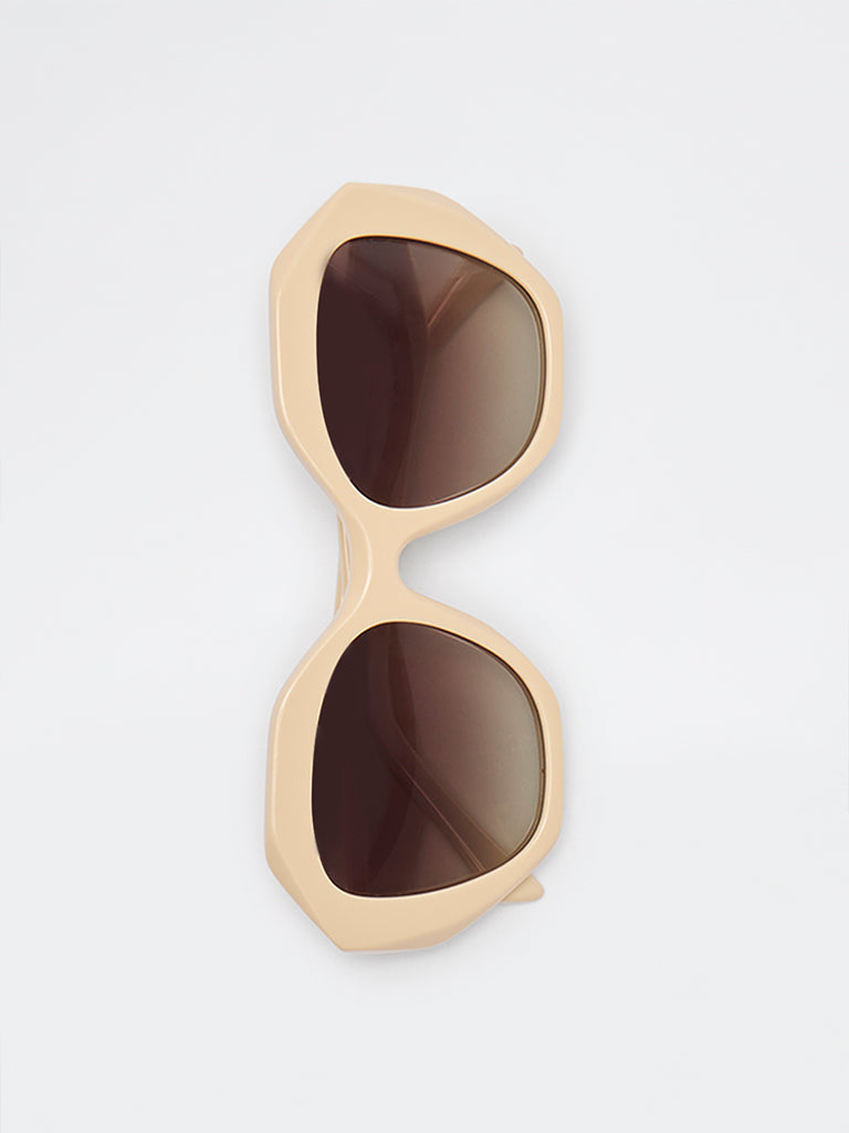 Pome Luxe Oversized Irregular Sunglasses