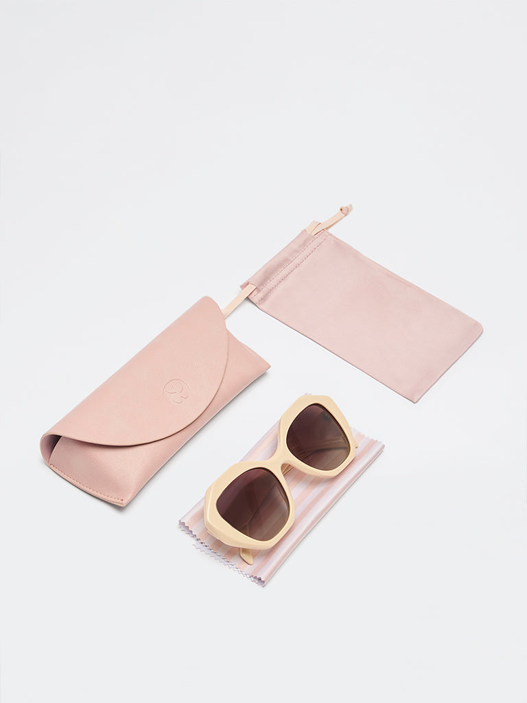 Pome Luxe Oversized Irregular Sunglasses