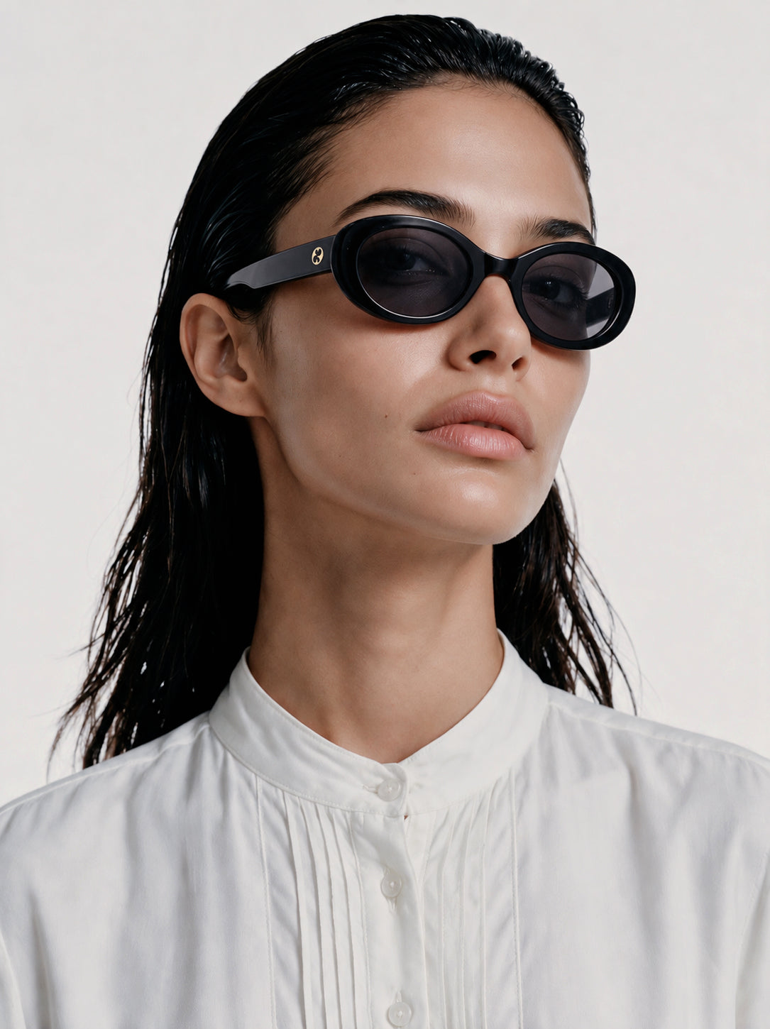 Pome Luxe Statement Oval Sunglasses