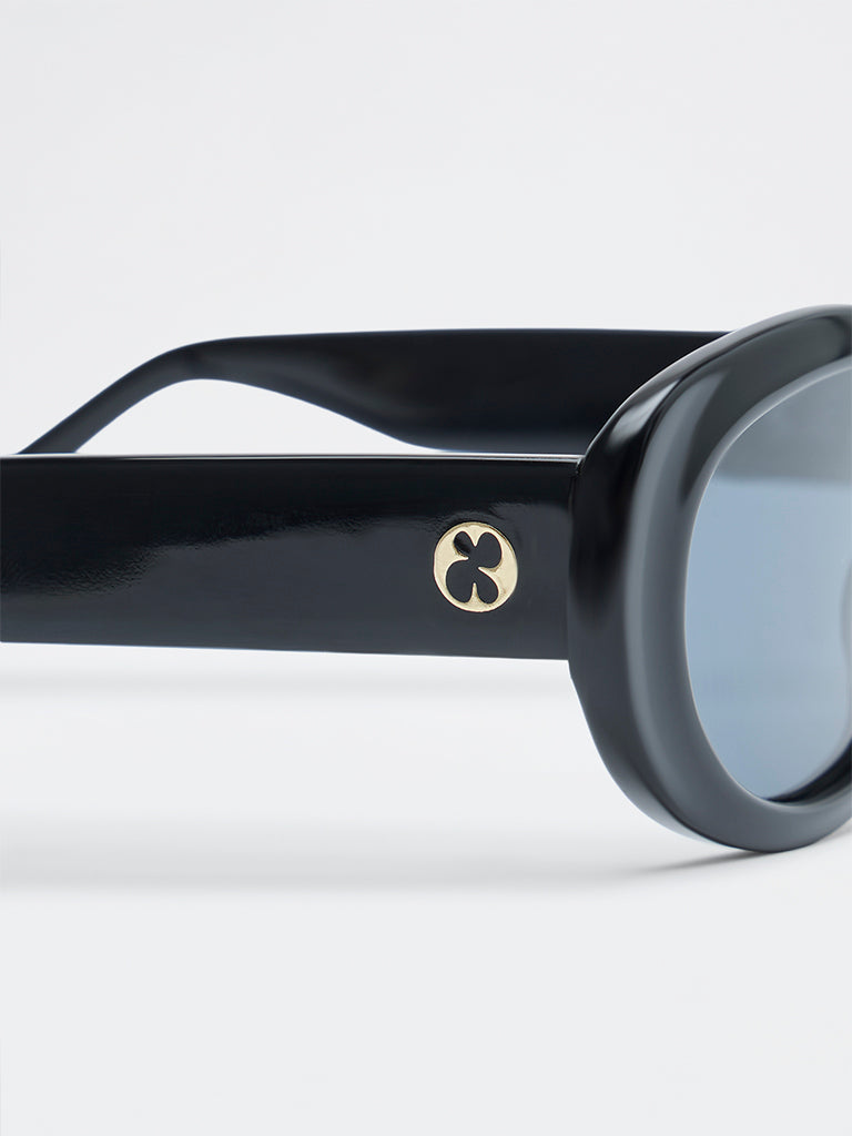 Pome Luxe Statement Oval Sunglasses