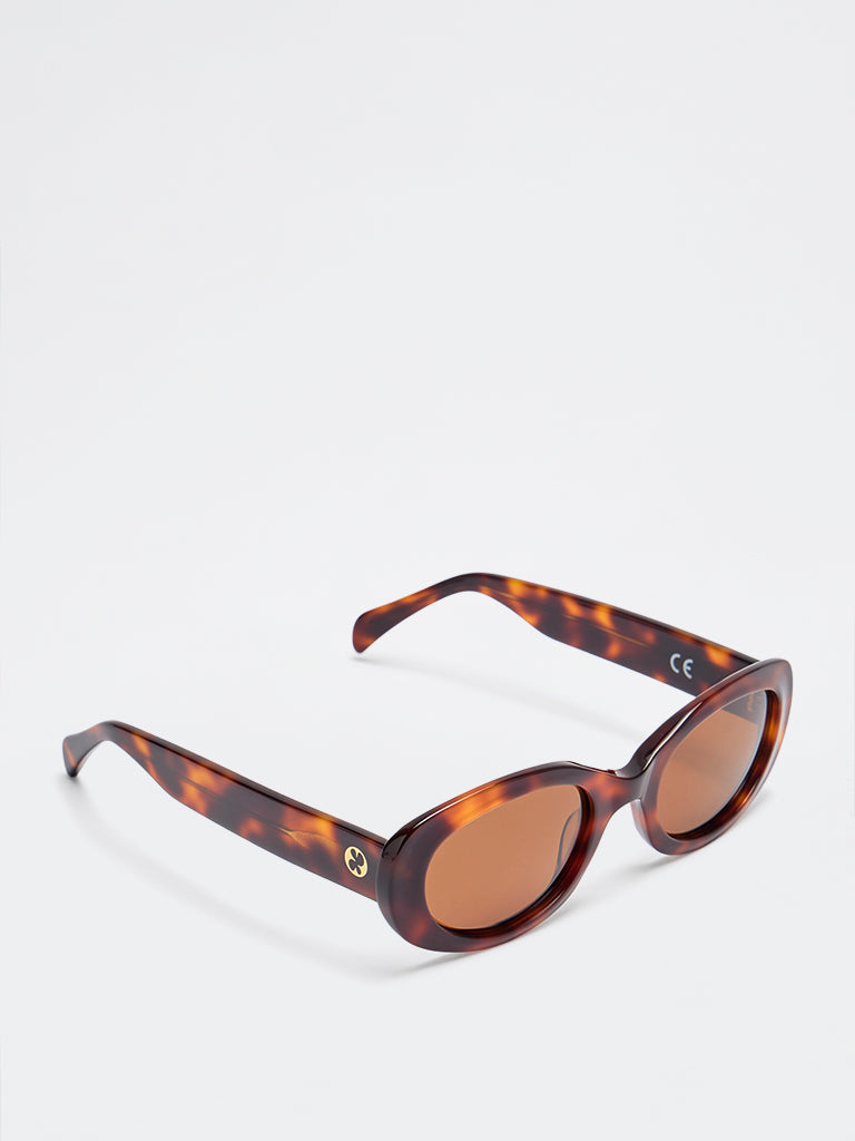 Pome Luxe Statement Oval Sunglasses