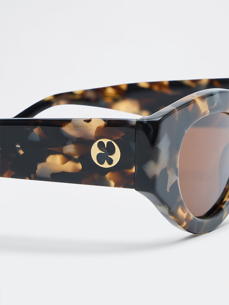 Pome Luxe Contemporary Cat-Eye Sunglasses