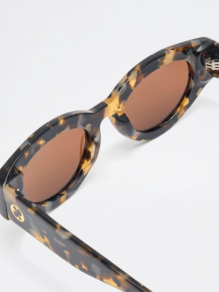 Pome Luxe Contemporary Cat-Eye Sunglasses