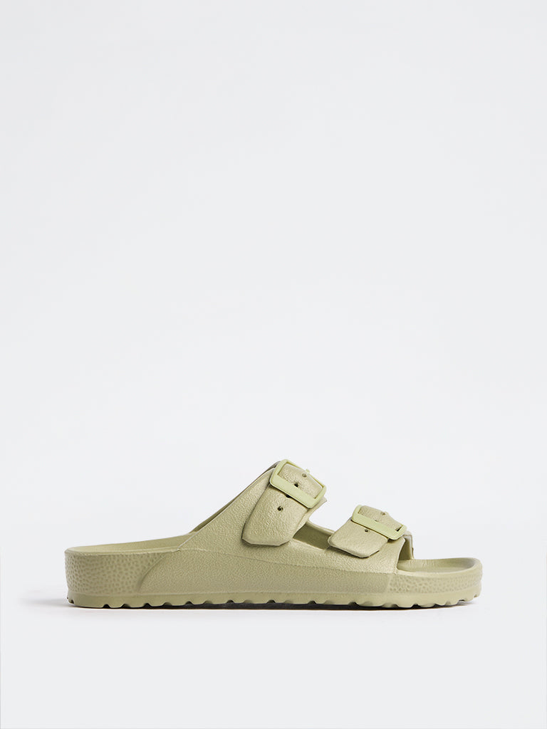 LUNA BLU Sage Dual-Strap Slip-On Sandals