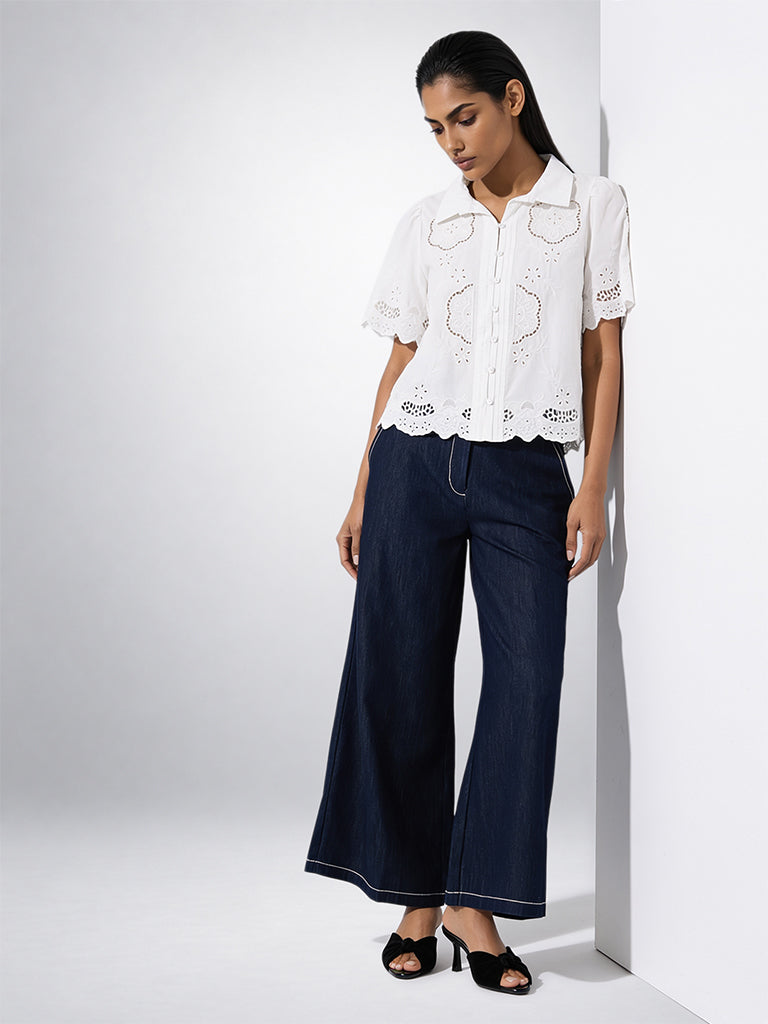 Denim Utility Wide Leg Jeans