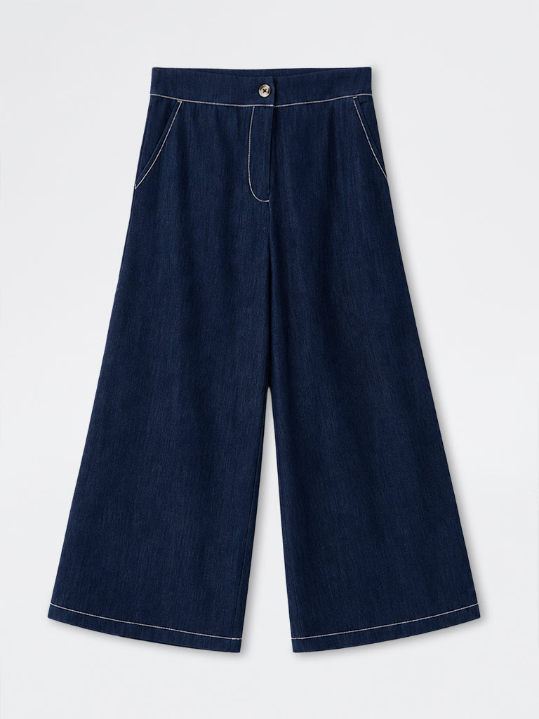 Denim Utility Wide Leg Jeans