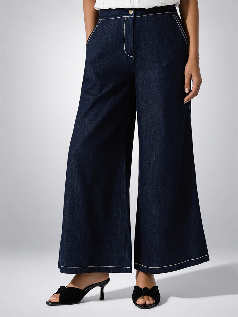 Denim Utility Wide Leg Jeans