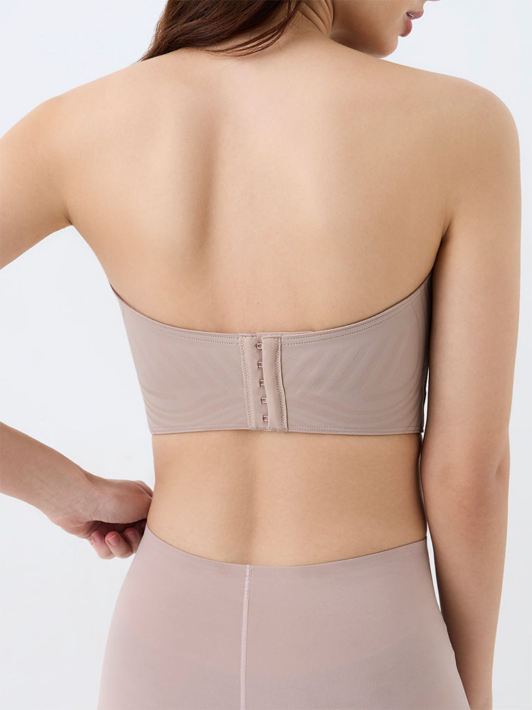 Wunderlove Light Taupe Shadow Sculpt Padded Bandeau Bra