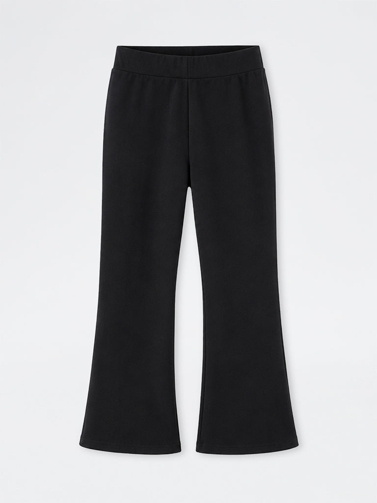 Gia Black High-Rise Flared Pants