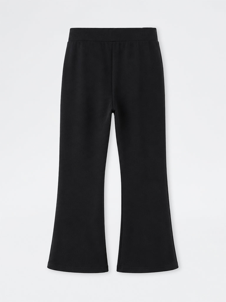 Gia Black High-Rise Flared Pants