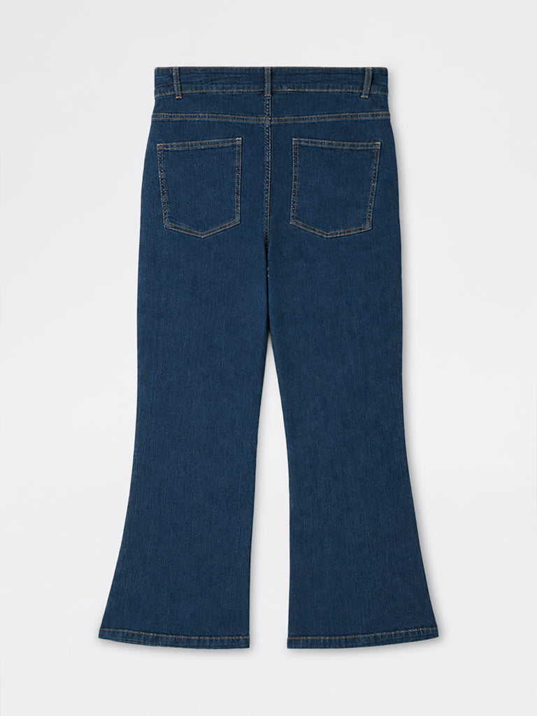 Gia Indigo High-Rise Flared Jeans