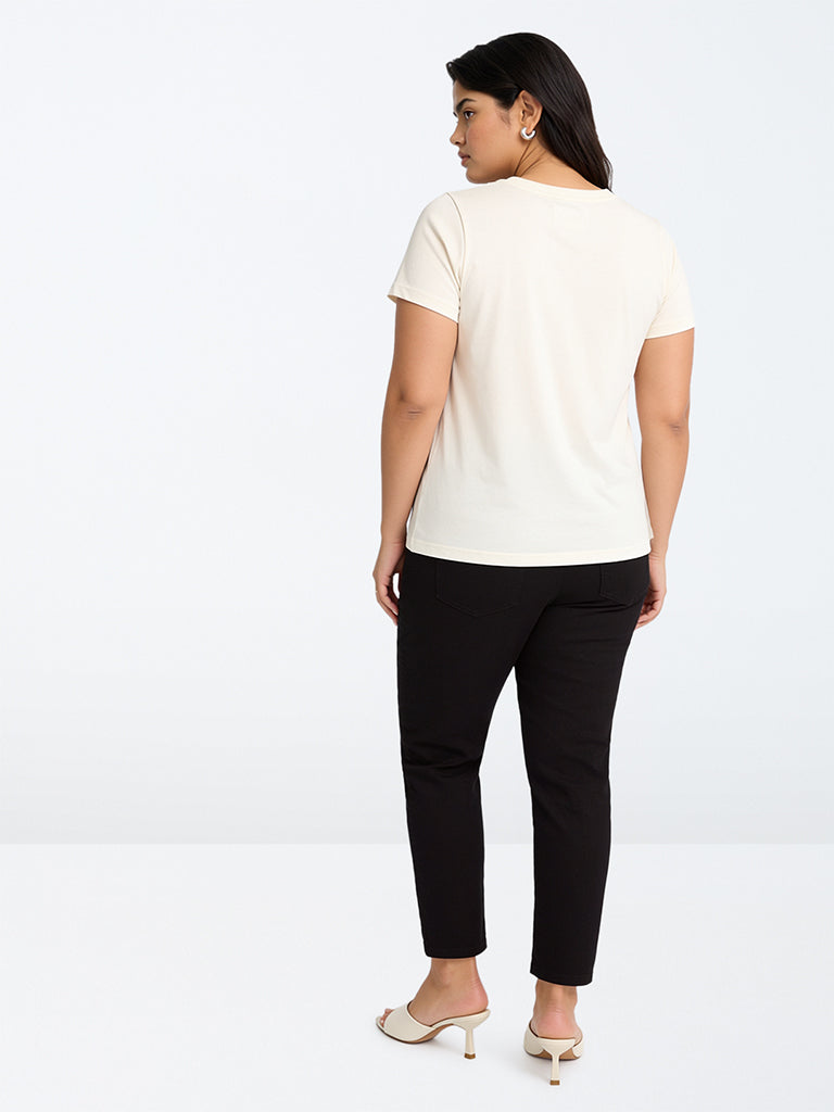 Gia Blue-Wash High-Waist Regular Fit Jeans