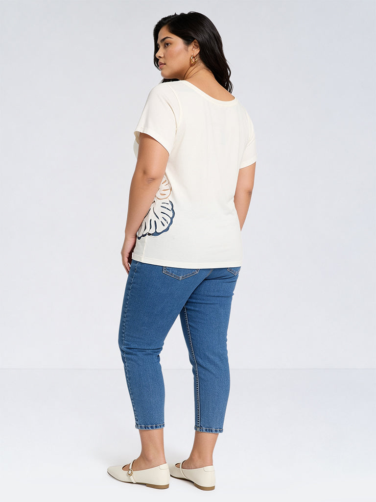 Gia Blue-Wash High-Waist Regular Fit Jeans
