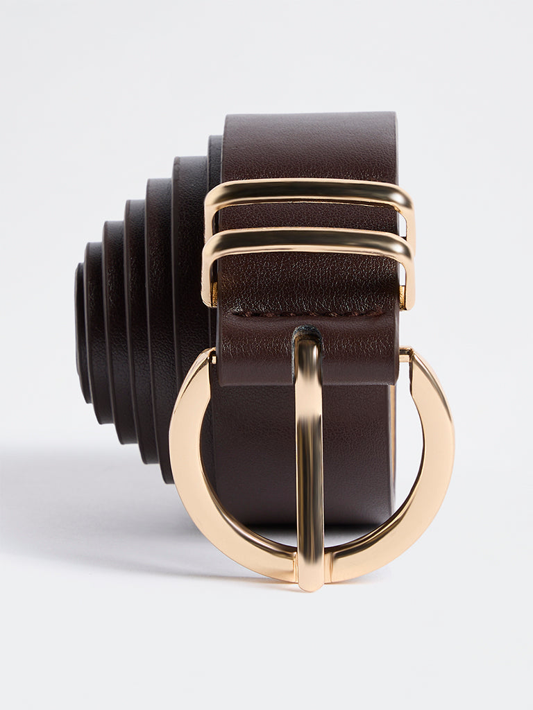 Westside Accessories Dark Brown C-Buckle Belt