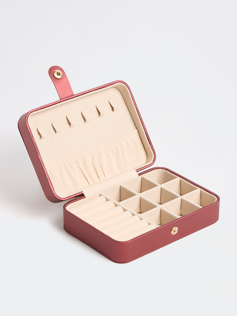 Westside Accessories Copper Quilted Rectangular Jewellery Box