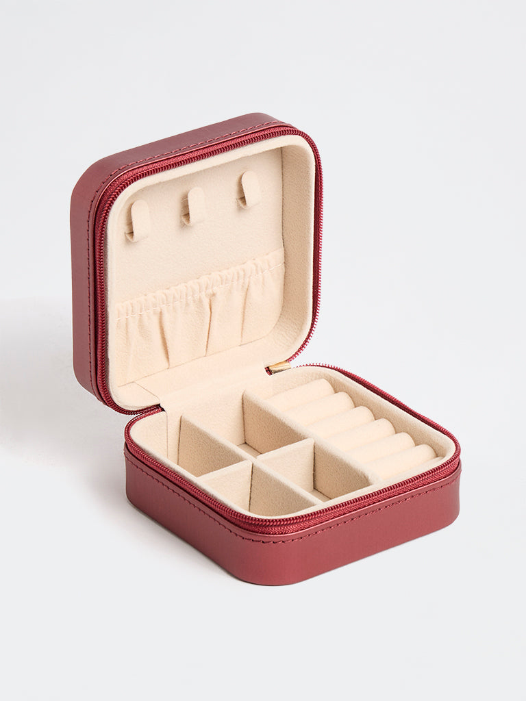 Westside Accessories Copper Quilted Square Jewellery Box