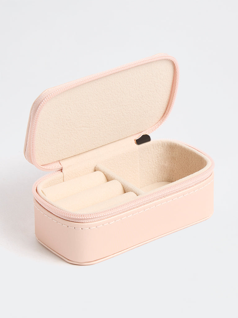 Westside Accessories Blush Pink Rectangular Jewellery Box - Small