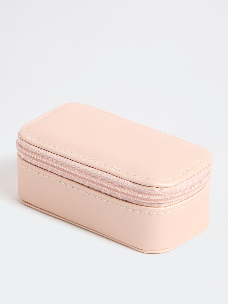 Westside Accessories Blush Pink Rectangular Jewellery Box - Small