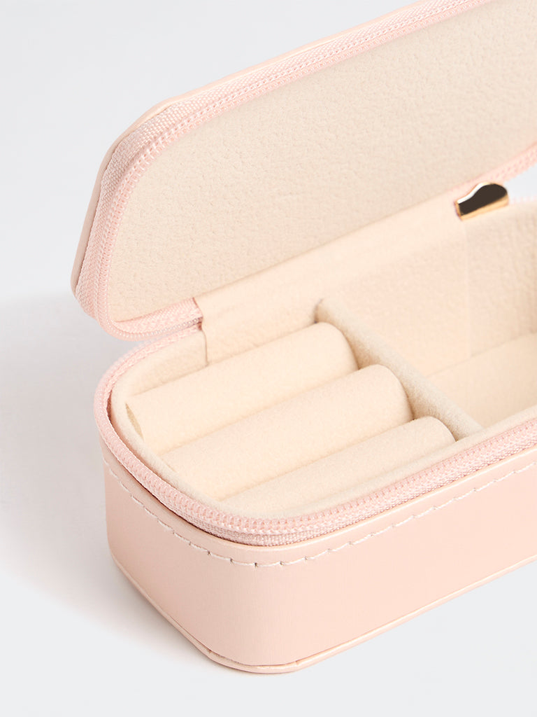 Westside Accessories Blush Pink Rectangular Jewellery Box - Small