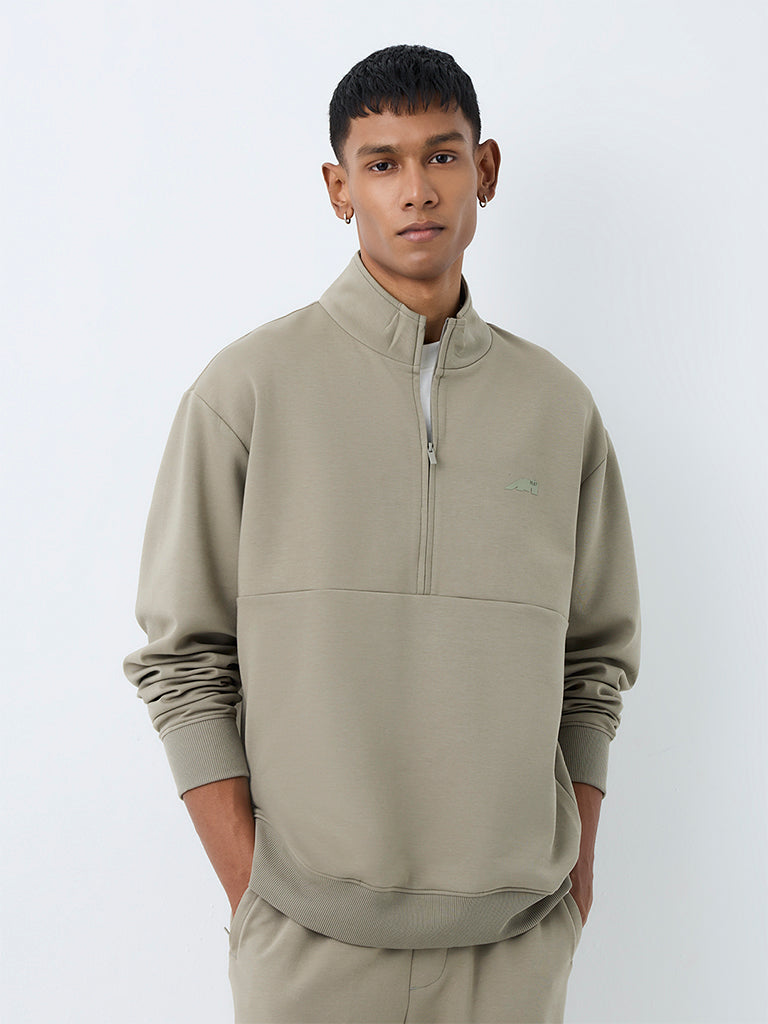 Nuoflexx Sage Quarter-Zip Relaxed-Fit Sweatshirt