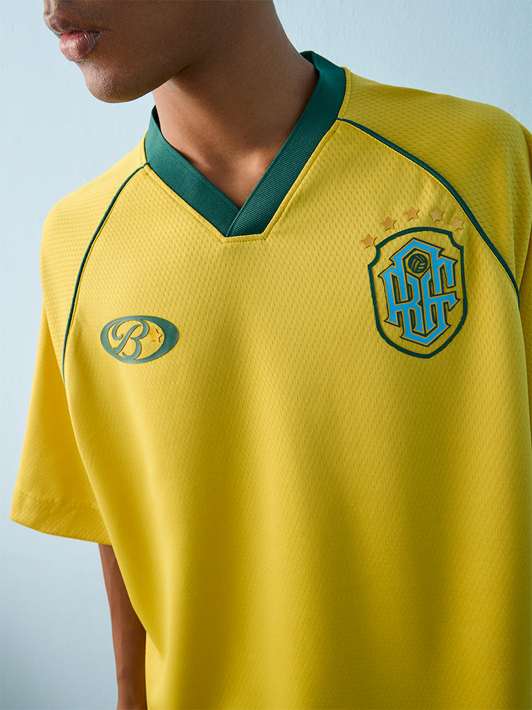 Nuon Yellow Brazil Football Jersey