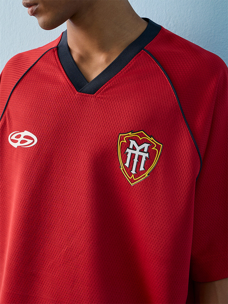 Nuon Red Portugal Football Jersey