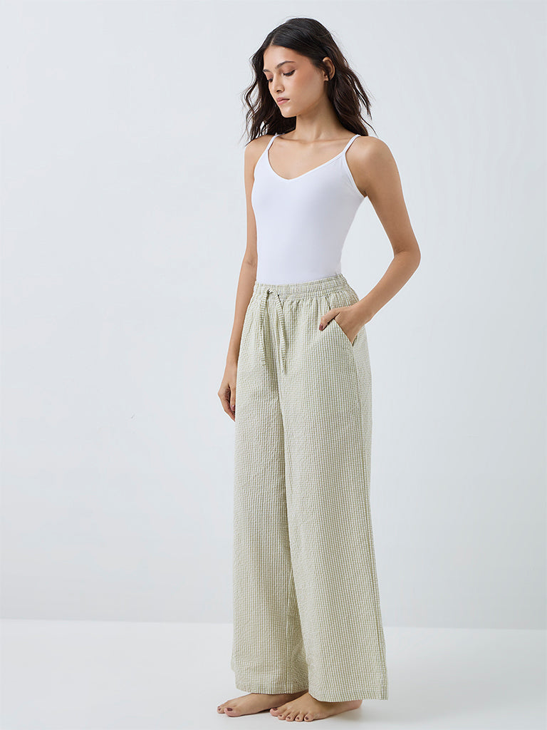 Wunderlove White Cotton-Blend Camisoles - Pack of 3