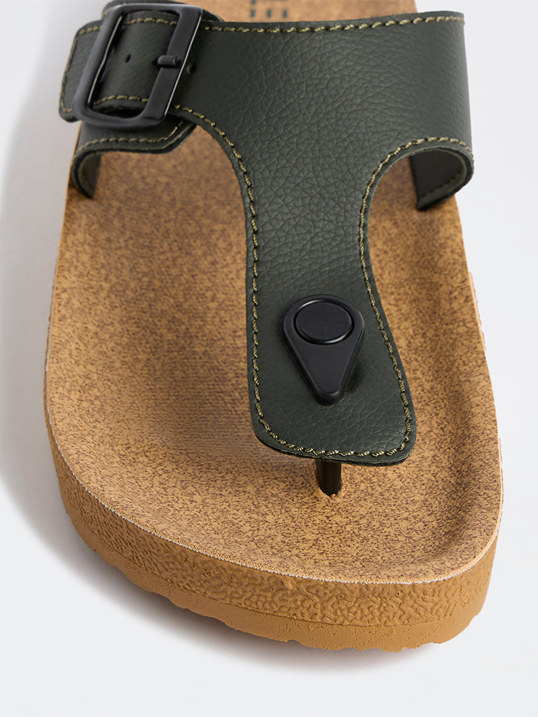 SOLEPLAY Olive Thong-Strap Slip-On Sandals
