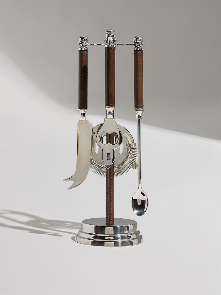 Pome Luxe Leather Bar Tool Set