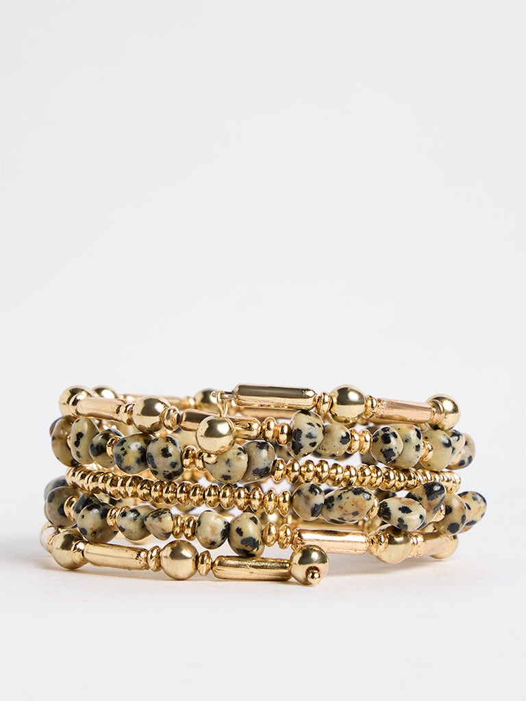 Westside Accessories Multicolour Statement Coiled Bracelet