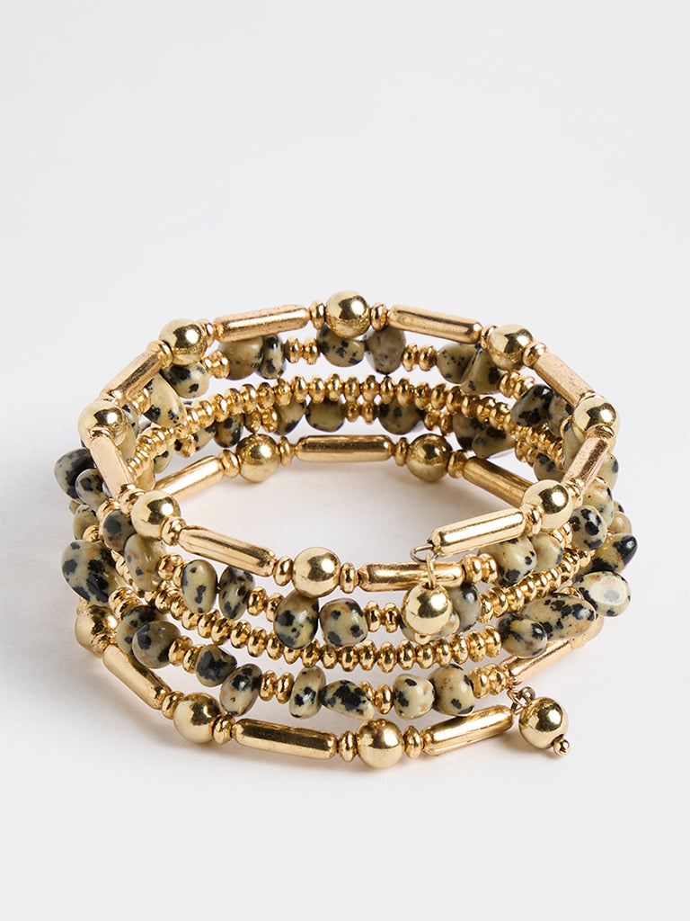 Westside Accessories Multicolour Statement Coiled Bracelet