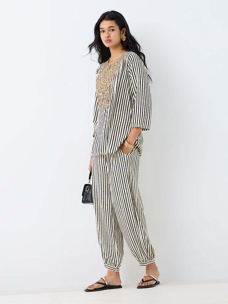Utsa Multicolour Striped Tunic