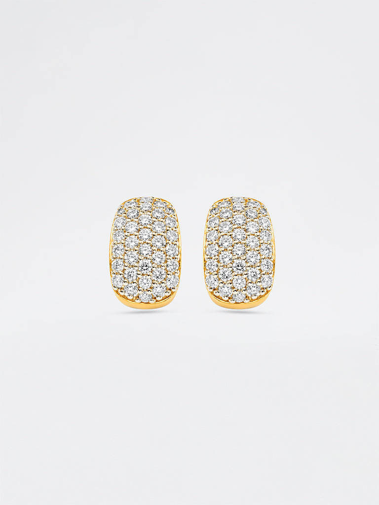 Linear Lab Diamond Hoop Earrings