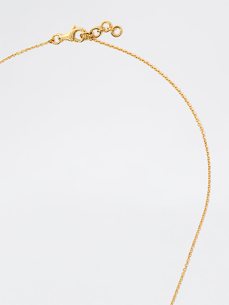 Pear Lab Diamond Pendant Necklace