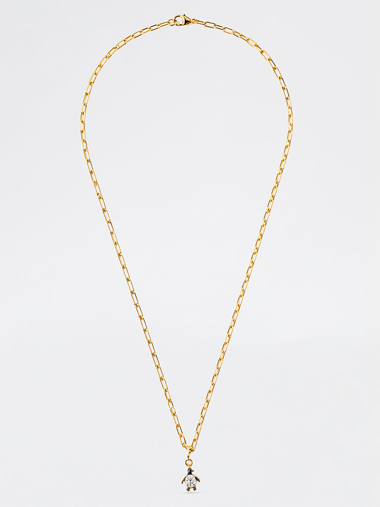 Penguin Lab Diamond Pendant