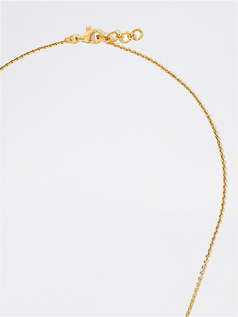 Gold Triple Lab Diamond Necklace