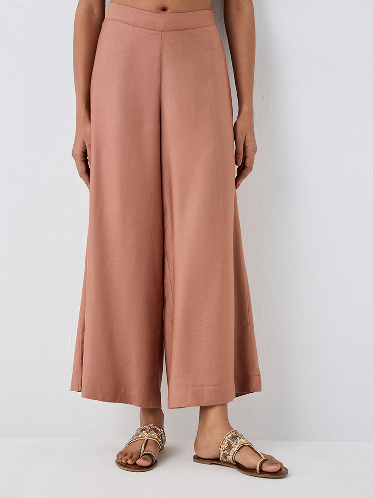 Zuba Dusty Pink Solid Pants