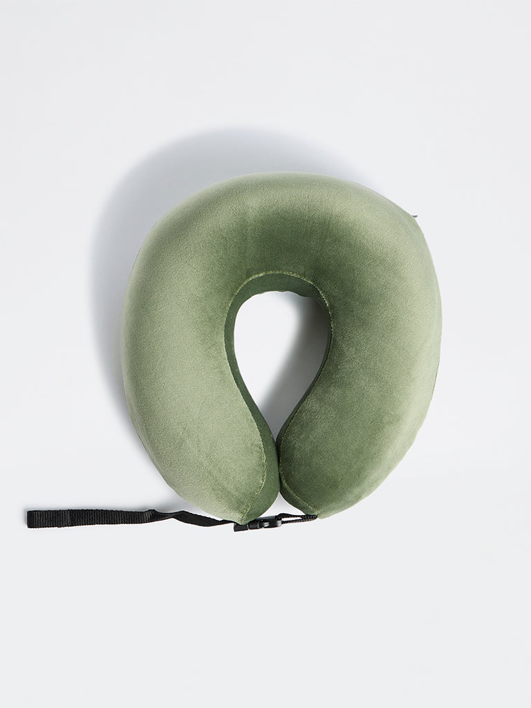 Westside Home Sage Solid Travel Neck Pillow