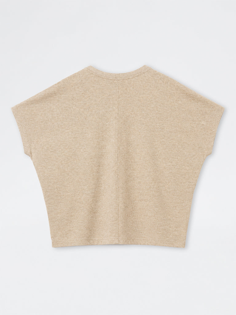 Gia Beige Melange Top